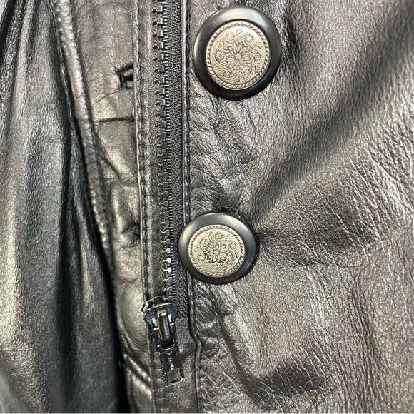 Vintage 80s Danier Long Leather Coat - Picture 11 of 16